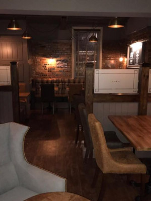 An image of room with nice mood lighting