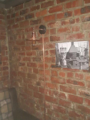 An image of a nice new brass fitted light fixture.