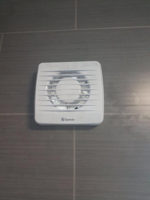 An image of a newly fitted extractor fan