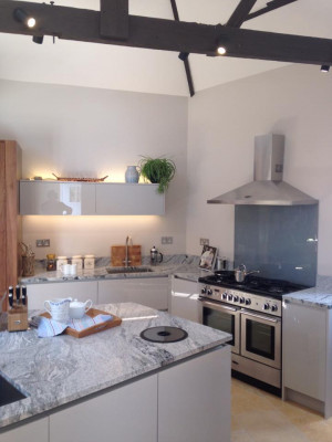 An image of a modern kitchen with new electrical fittings