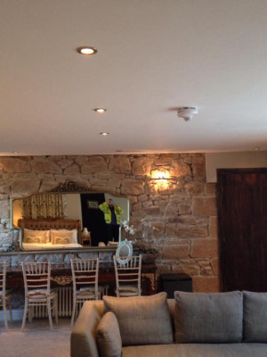 An image of room with nice mood lighting