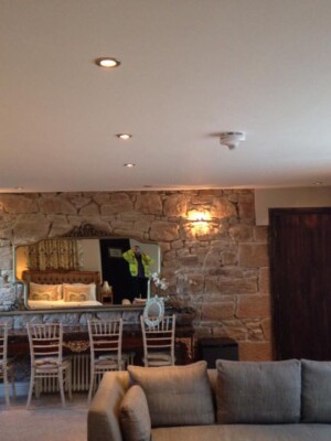 An image of room with nice mood lighting