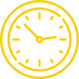An icon depicting a clock.