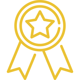 An icon depicting a certification.