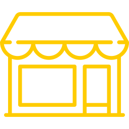 An icon depicting a shop.