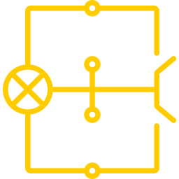 An icon depicting a wire circuit.