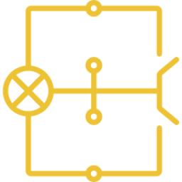 An icon depicting a wire circuit.